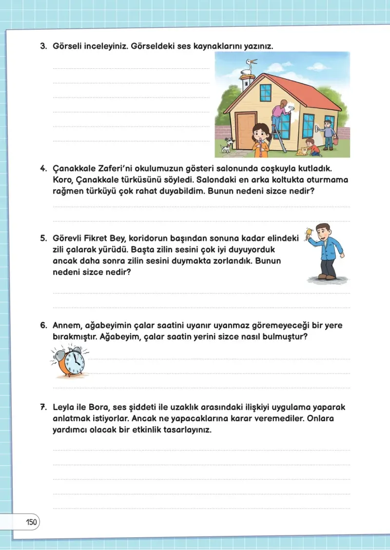 3. Sınıf Fen Bilimleri Ders Kitabı Cevapları Meb Yayınları Sayfa 150
