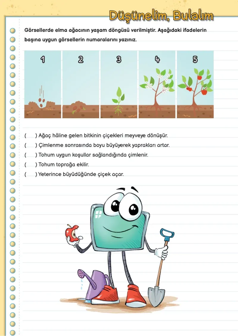 3. Sınıf Fen Bilimleri Ders Kitabı Cevapları Meb Yayınları Sayfa 165