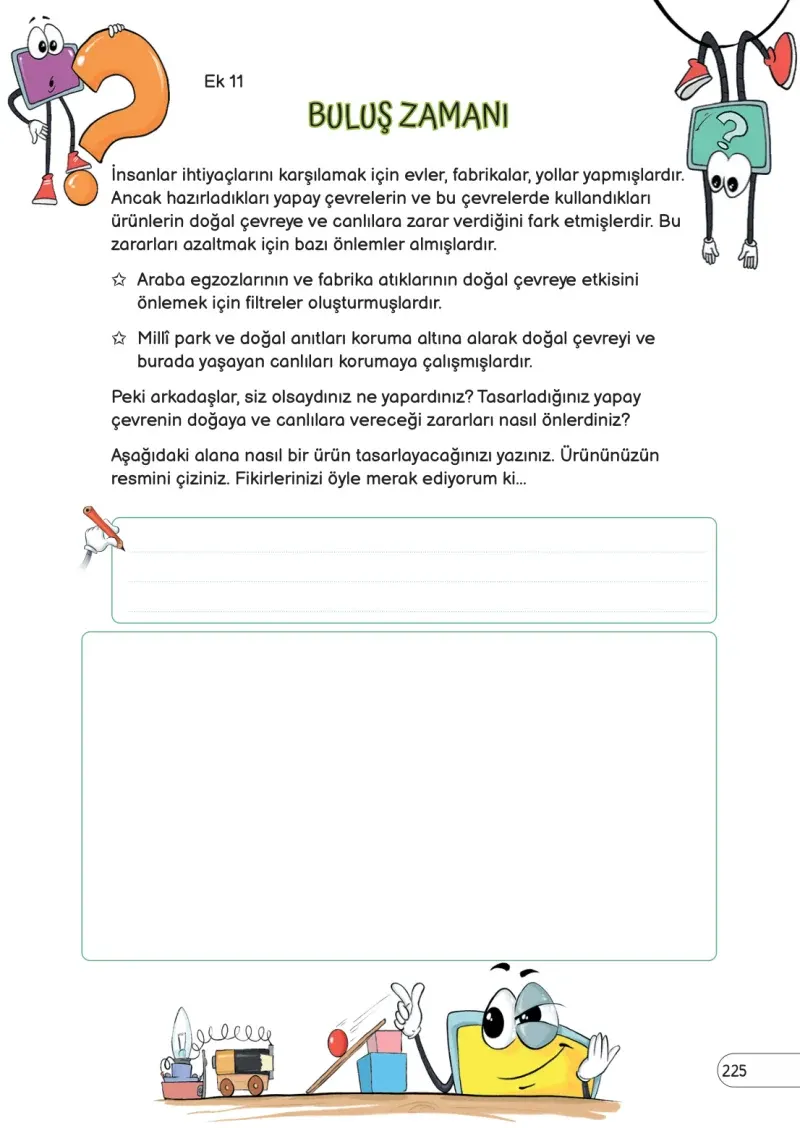 3. Sınıf Fen Bilimleri Ders Kitabı Cevapları Meb Yayınları Sayfa 225