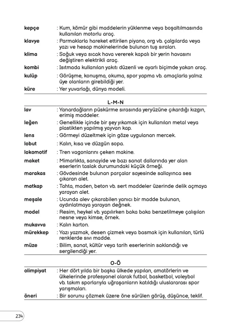 3. Sınıf Fen Bilimleri Ders Kitabı Cevapları Meb Yayınları Sayfa 234