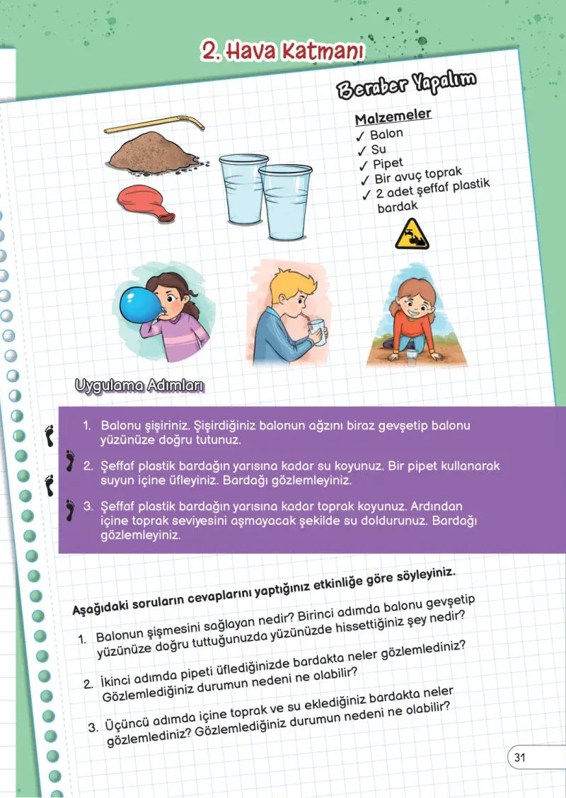 3. Sınıf Fen Bilimleri Ders Kitabı Cevapları Meb Yayınları Sayfa 31