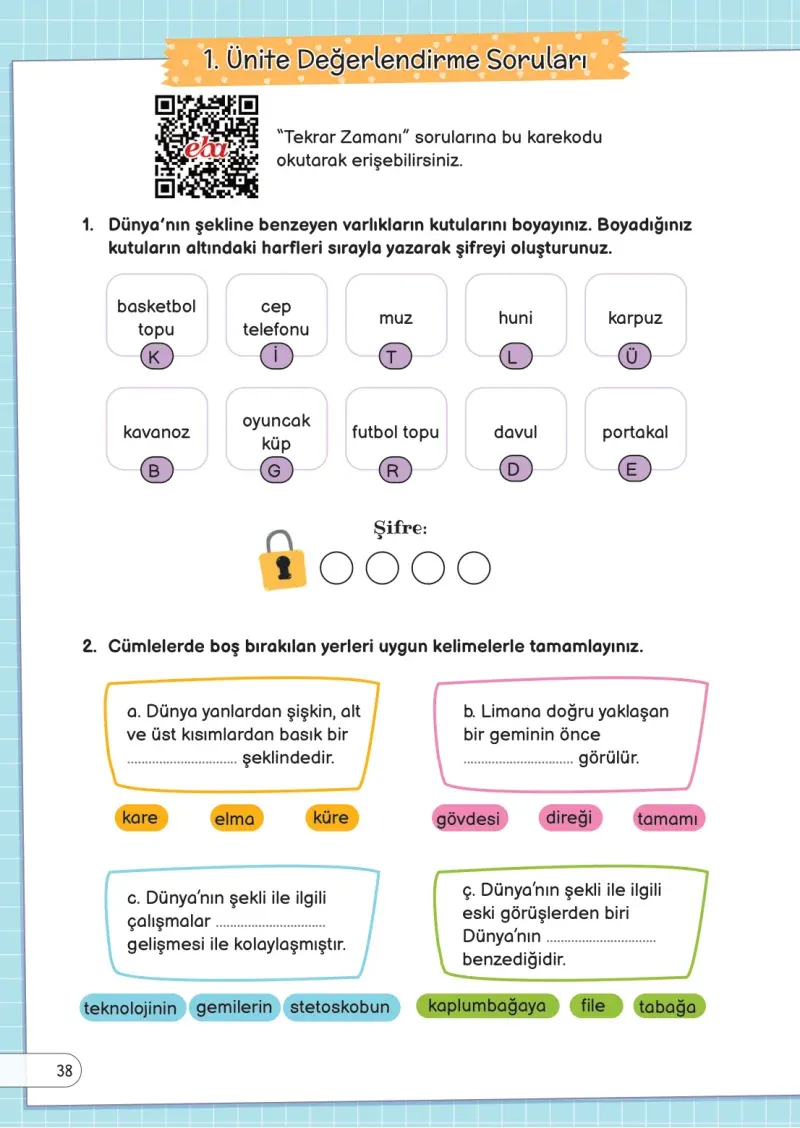3. Sınıf Fen Bilimleri Ders Kitabı Cevapları Meb Yayınları Sayfa 38