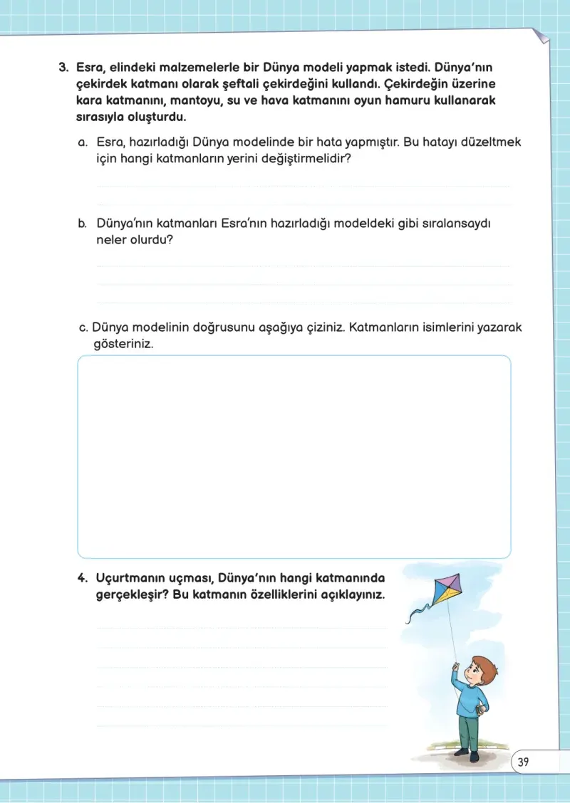 3. Sınıf Fen Bilimleri Ders Kitabı Cevapları Meb Yayınları Sayfa 39