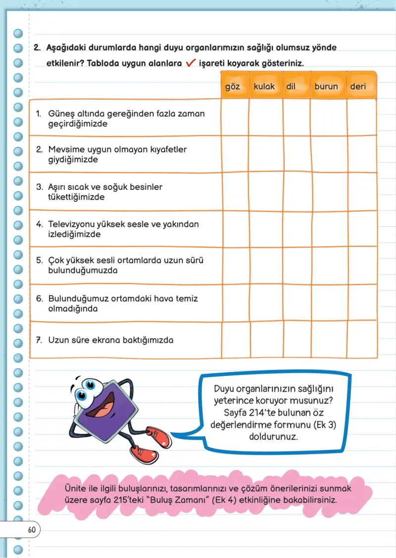 3. Sınıf Fen Bilimleri Ders Kitabı Cevapları Meb Yayınları Sayfa 60