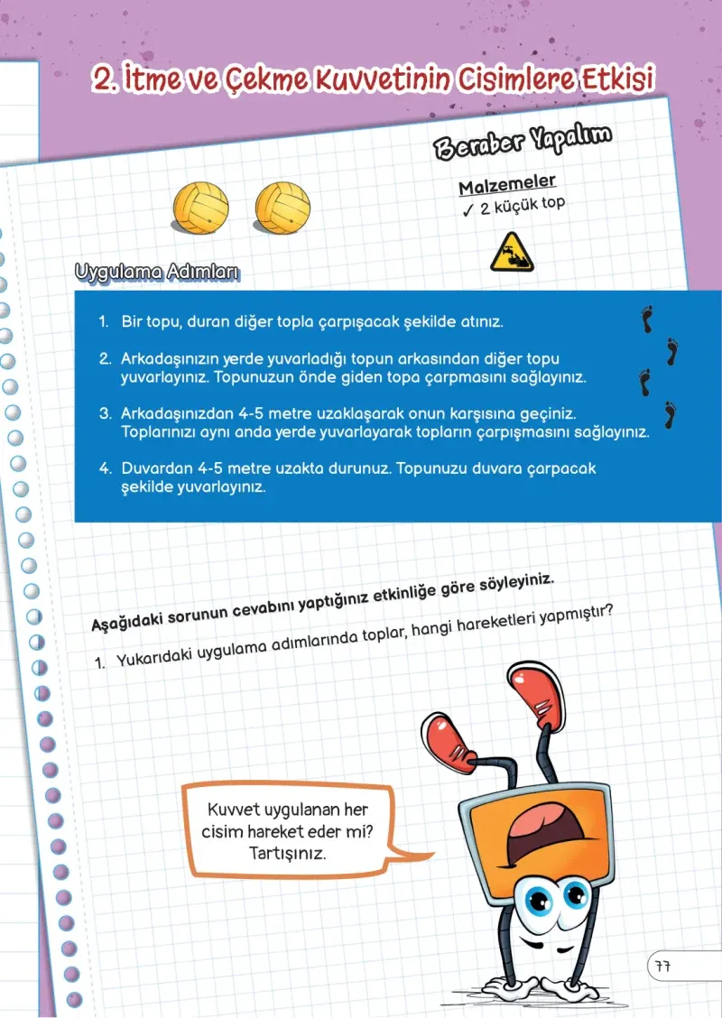 3. Sınıf Fen Bilimleri Ders Kitabı Cevapları Meb Yayınları Sayfa 77
