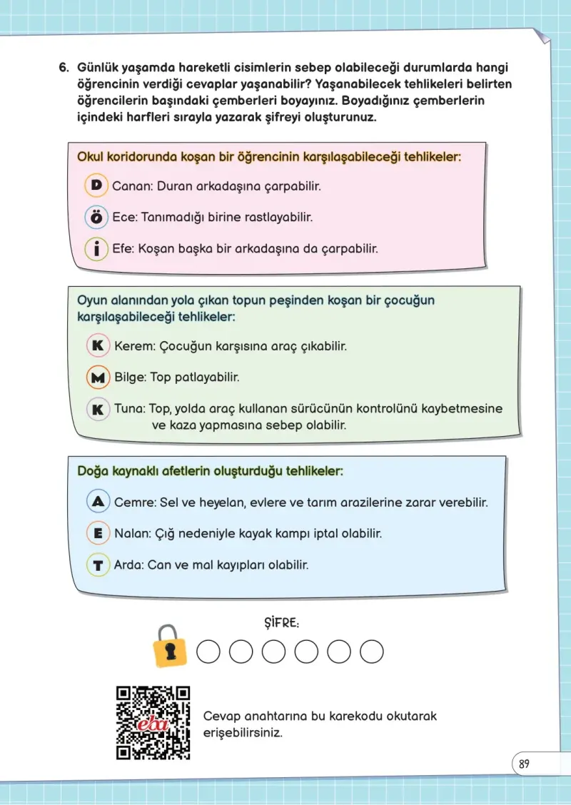 3. Sınıf Fen Bilimleri Ders Kitabı Cevapları Meb Yayınları Sayfa 89