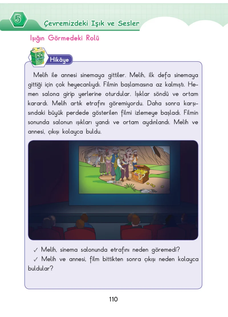 3. Sınıf Fen Bilimleri Ders Kitabı Cevapları SDR Dİkey Yayınları Sayfa 110