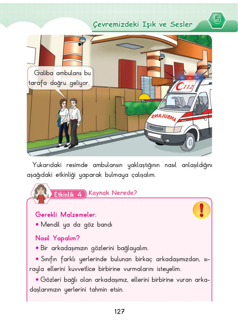 3. Sınıf Fen Bilimleri Ders Kitabı Cevapları SDR Dİkey Yayınları Sayfa 127