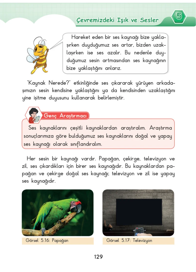 3. Sınıf Fen Bilimleri Ders Kitabı Cevapları SDR Dİkey Yayınları Sayfa 129