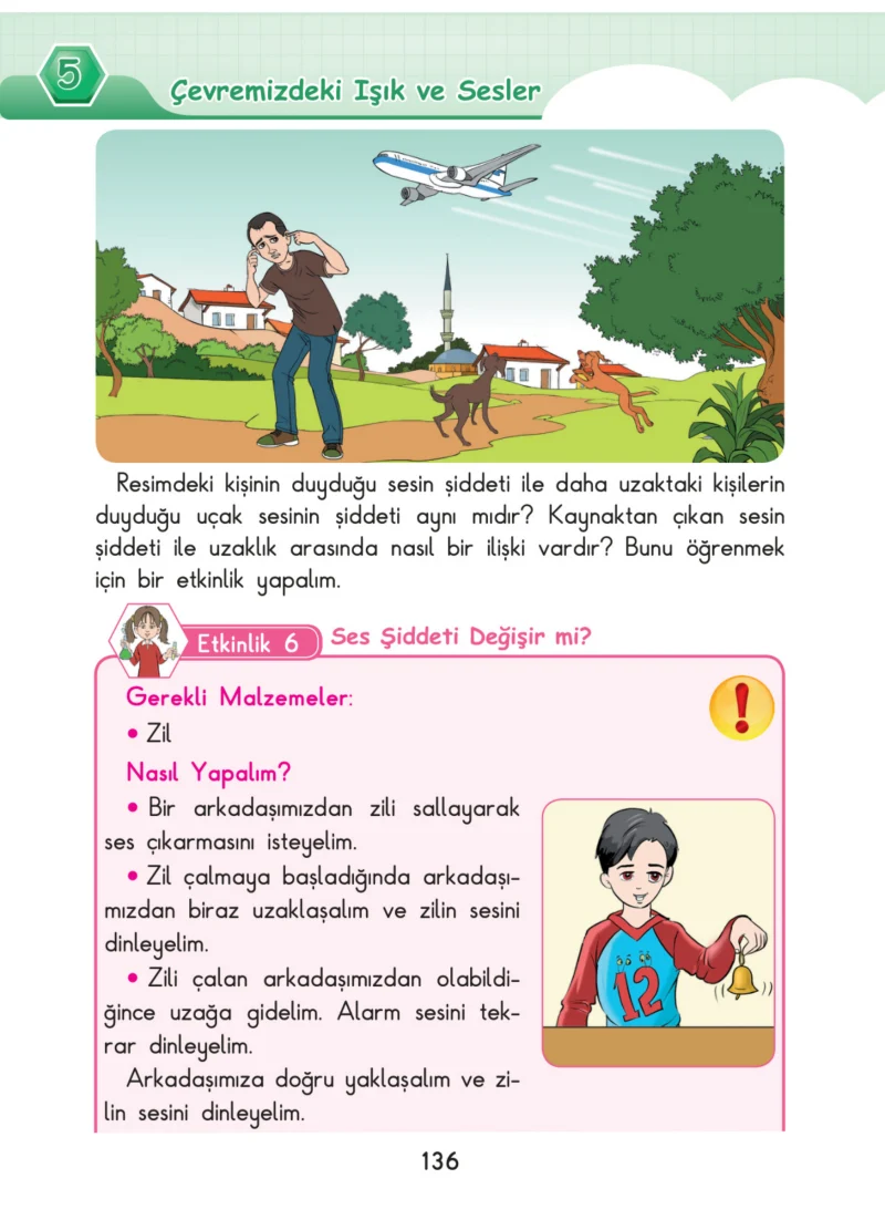 3. Sınıf Fen Bilimleri Ders Kitabı Cevapları SDR Dİkey Yayınları Sayfa 136