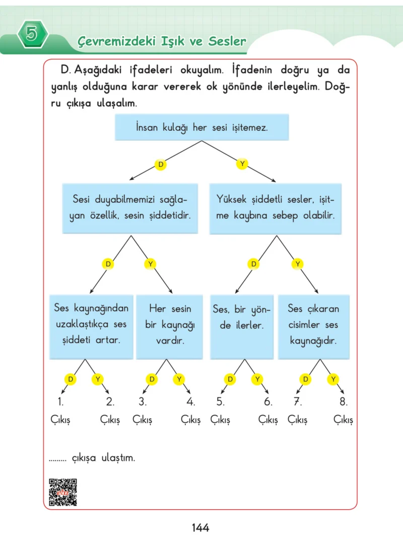 3. Sınıf Fen Bilimleri Ders Kitabı Cevapları SDR Dİkey Yayınları Sayfa 144