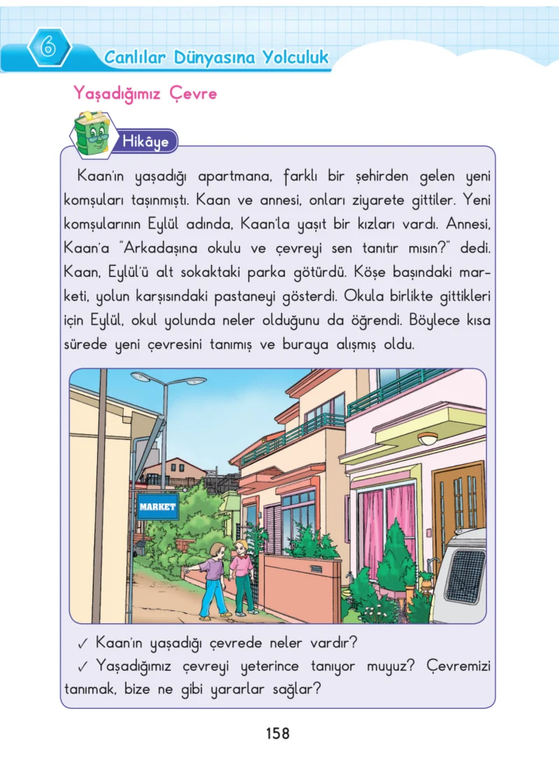 3. Sınıf Fen Bilimleri Ders Kitabı Cevapları SDR Dİkey Yayınları Sayfa 158