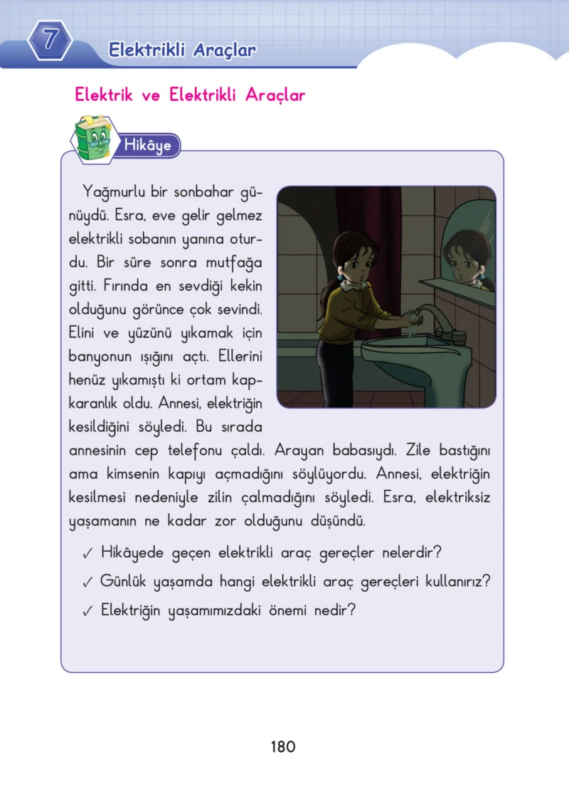 3. Sınıf Fen Bilimleri Ders Kitabı Cevapları SDR Dİkey Yayınları Sayfa 180
