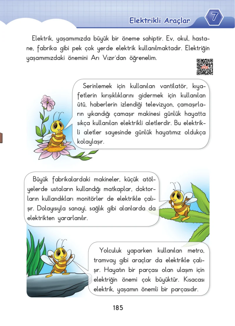3. Sınıf Fen Bilimleri Ders Kitabı Cevapları SDR Dİkey Yayınları Sayfa 185