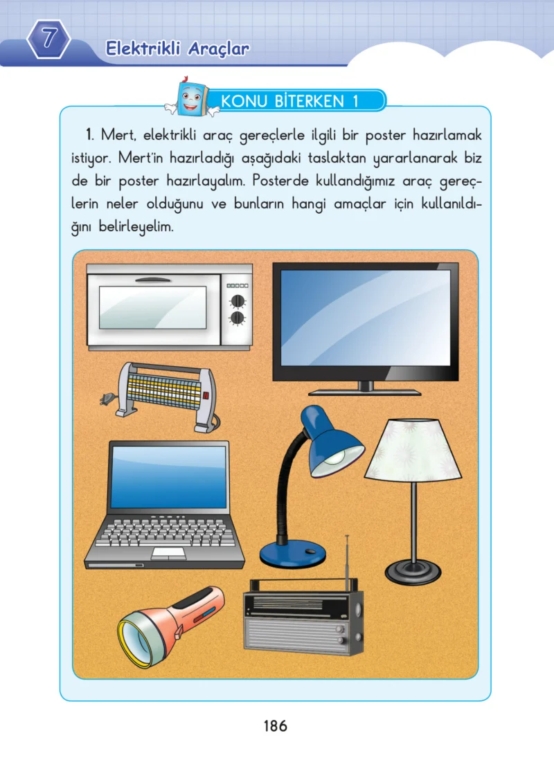 3. Sınıf Fen Bilimleri Ders Kitabı Cevapları SDR Dİkey Yayınları Sayfa 186