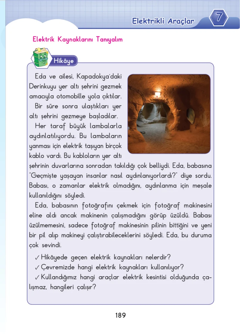 3. Sınıf Fen Bilimleri Ders Kitabı Cevapları SDR Dİkey Yayınları Sayfa 189