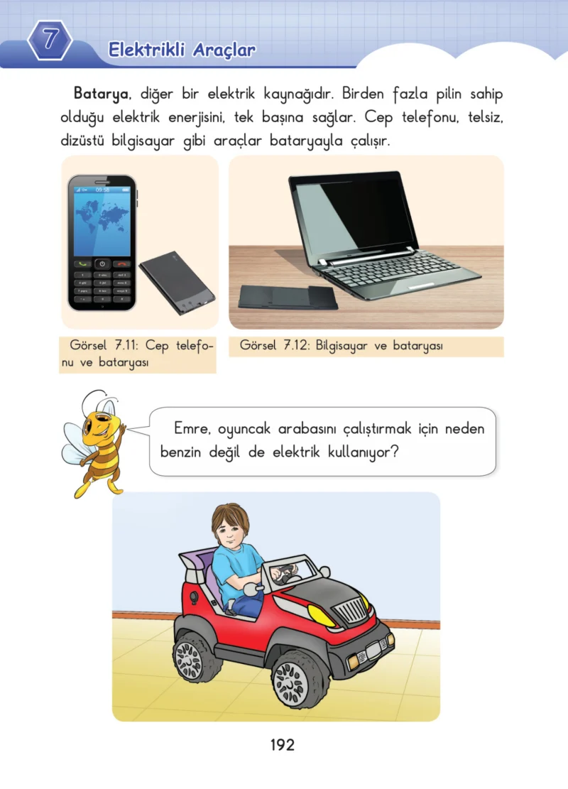 3. Sınıf Fen Bilimleri Ders Kitabı Cevapları SDR Dİkey Yayınları Sayfa 192