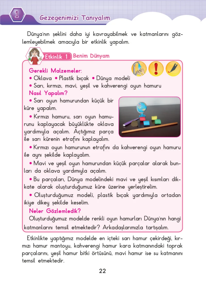 3. Sınıf Fen Bilimleri Ders Kitabı Cevapları SDR Dİkey Yayınları Sayfa 22