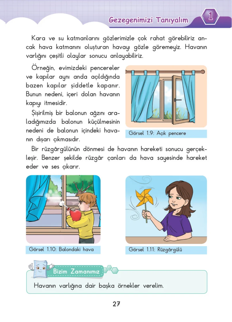 3. Sınıf Fen Bilimleri Ders Kitabı Cevapları SDR Dİkey Yayınları Sayfa 27