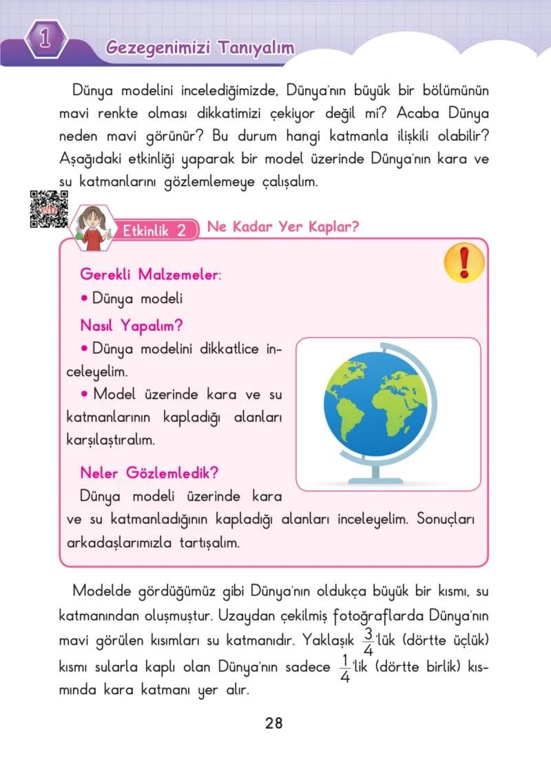 3. Sınıf Fen Bilimleri Ders Kitabı Cevapları SDR Dİkey Yayınları Sayfa 28
