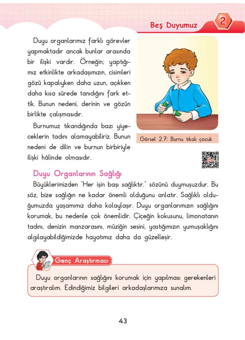 3. Sınıf Fen Bilimleri Ders Kitabı Cevapları SDR Dİkey Yayınları Sayfa 43