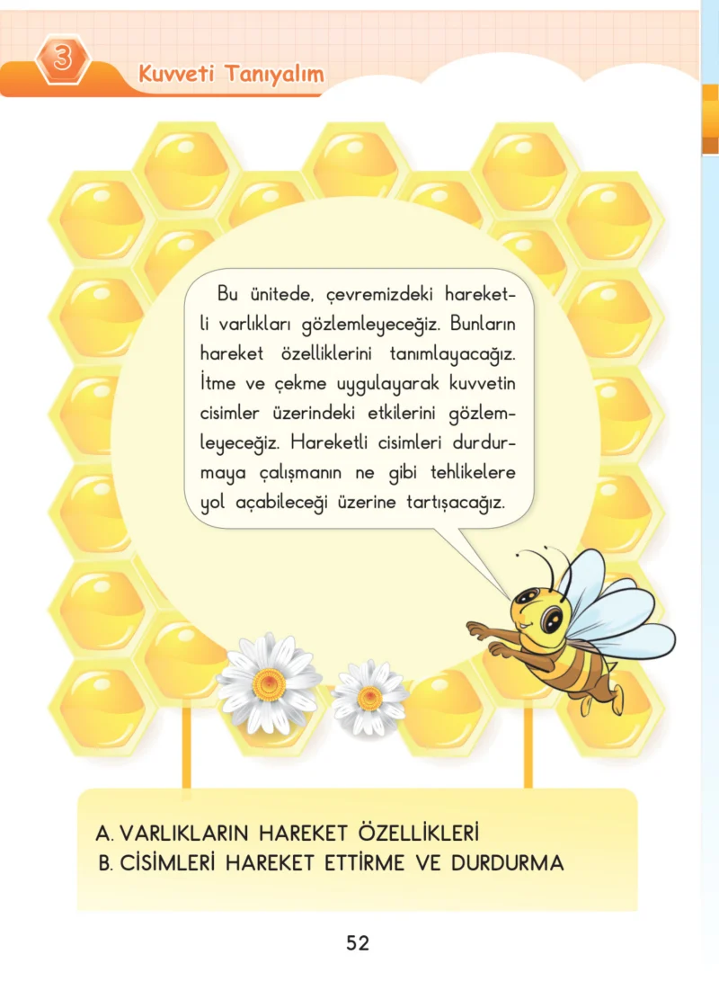 3. Sınıf Fen Bilimleri Ders Kitabı Cevapları SDR Dİkey Yayınları Sayfa 52