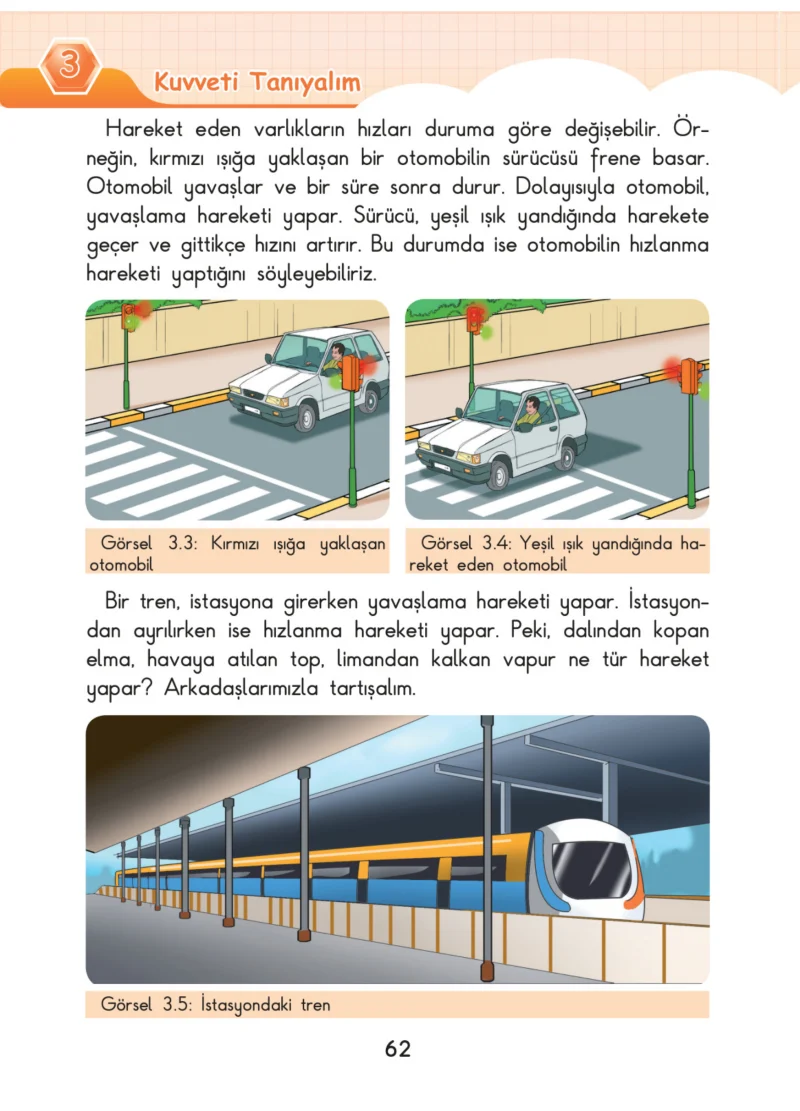 3. Sınıf Fen Bilimleri Ders Kitabı Cevapları SDR Dİkey Yayınları Sayfa 62