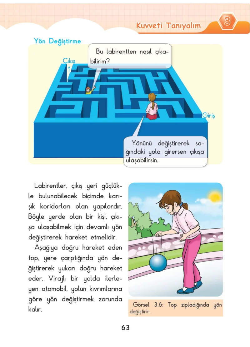 3. Sınıf Fen Bilimleri Ders Kitabı Cevapları SDR Dİkey Yayınları Sayfa 63