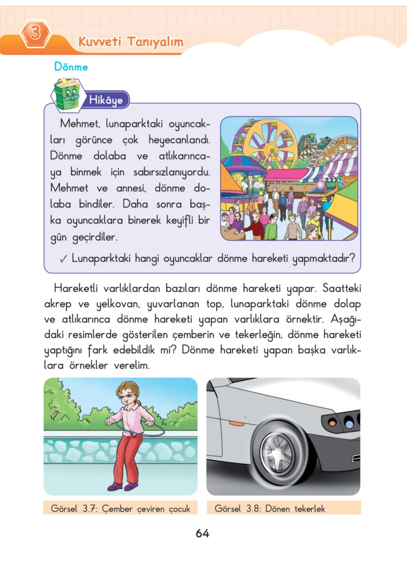 3. Sınıf Fen Bilimleri Ders Kitabı Cevapları SDR Dİkey Yayınları Sayfa 64