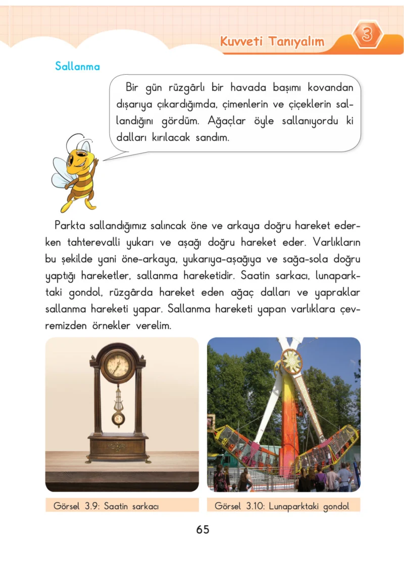 3. Sınıf Fen Bilimleri Ders Kitabı Cevapları SDR Dİkey Yayınları Sayfa 65