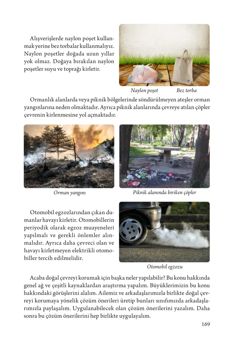 3. Sınıf Fen Bilimleri Ders Kitabı Cevapları Tuna Yayınları Sayfa 169