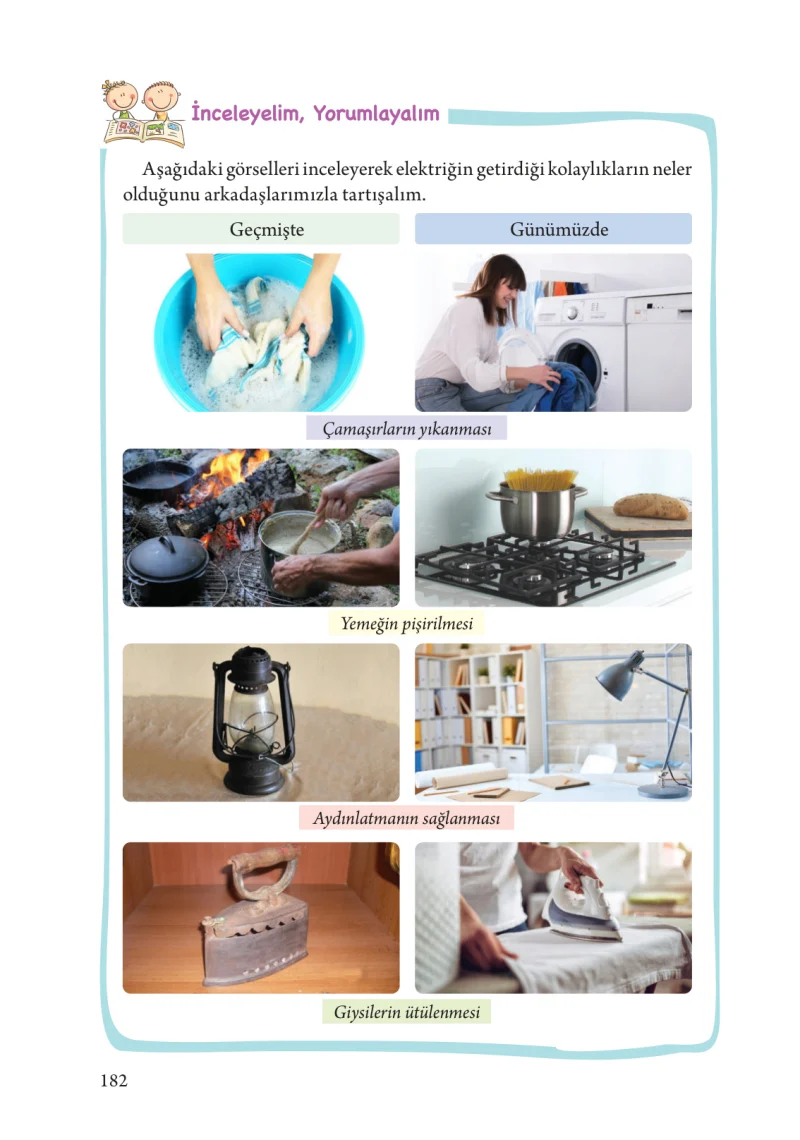 3. Sınıf Fen Bilimleri Ders Kitabı Cevapları Tuna Yayınları Sayfa 182
