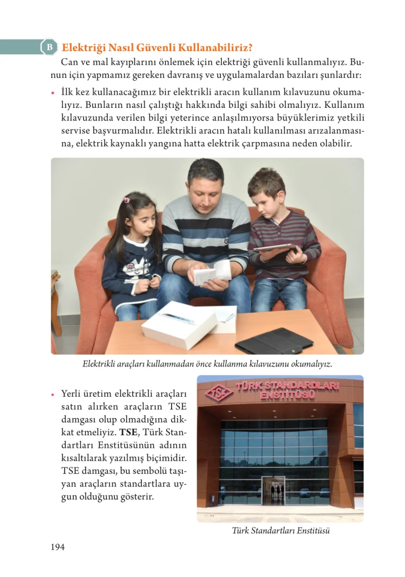 3. Sınıf Fen Bilimleri Ders Kitabı Cevapları Tuna Yayınları Sayfa 194