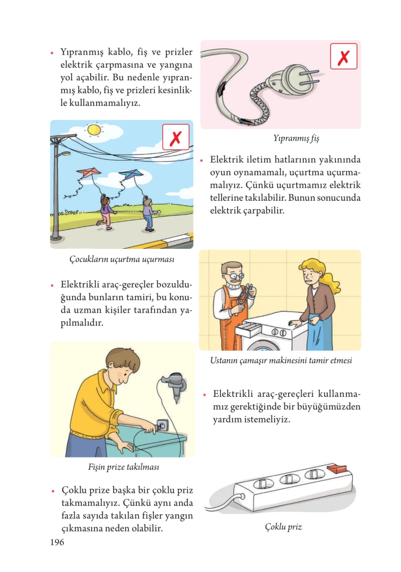 3. Sınıf Fen Bilimleri Ders Kitabı Cevapları Tuna Yayınları Sayfa 196
