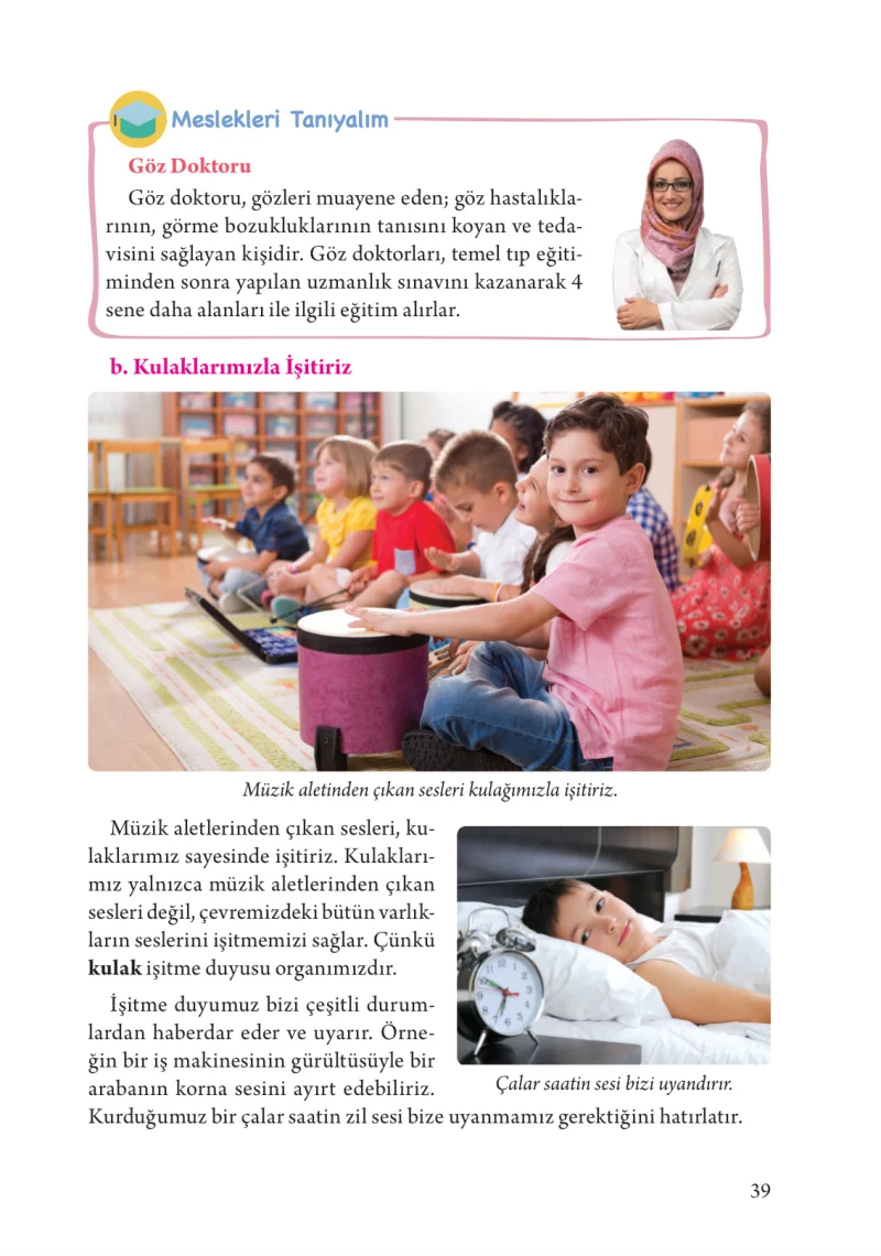 3. Sınıf Fen Bilimleri Ders Kitabı Cevapları Tuna Yayınları Sayfa 39