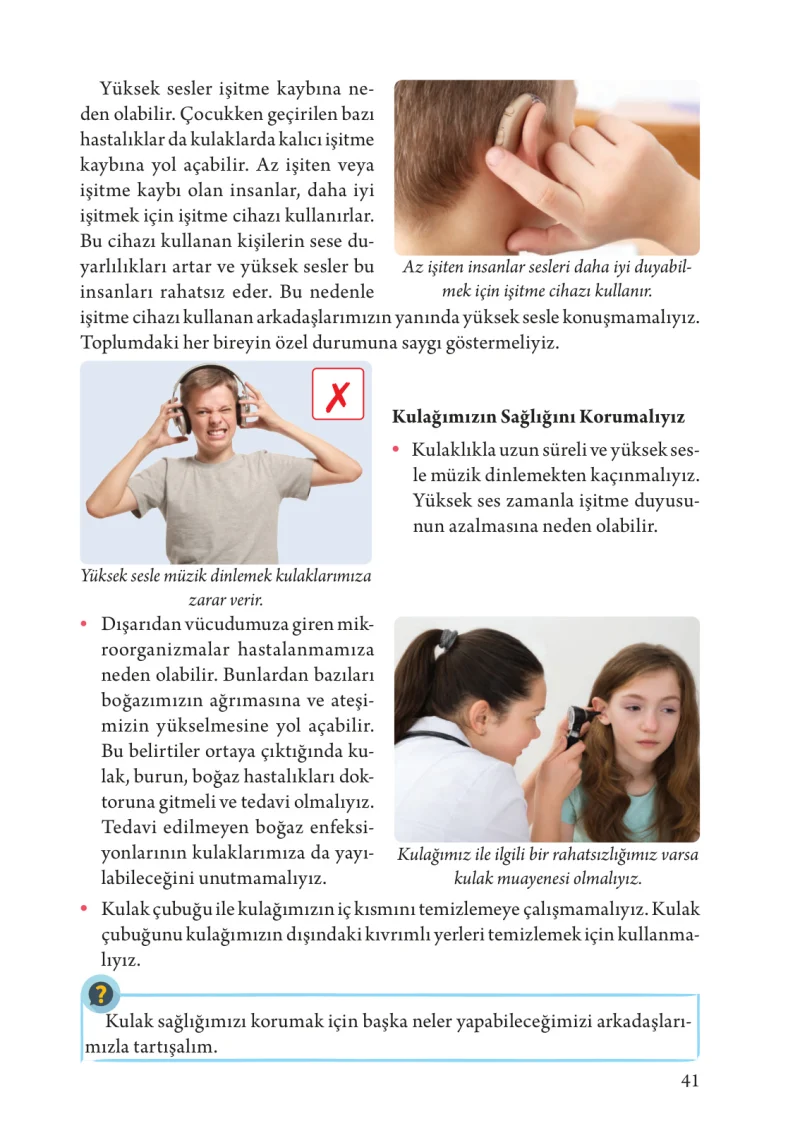 3. Sınıf Fen Bilimleri Ders Kitabı Cevapları Tuna Yayınları Sayfa 41