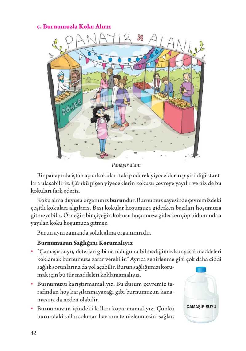 3. Sınıf Fen Bilimleri Ders Kitabı Cevapları Tuna Yayınları Sayfa 42