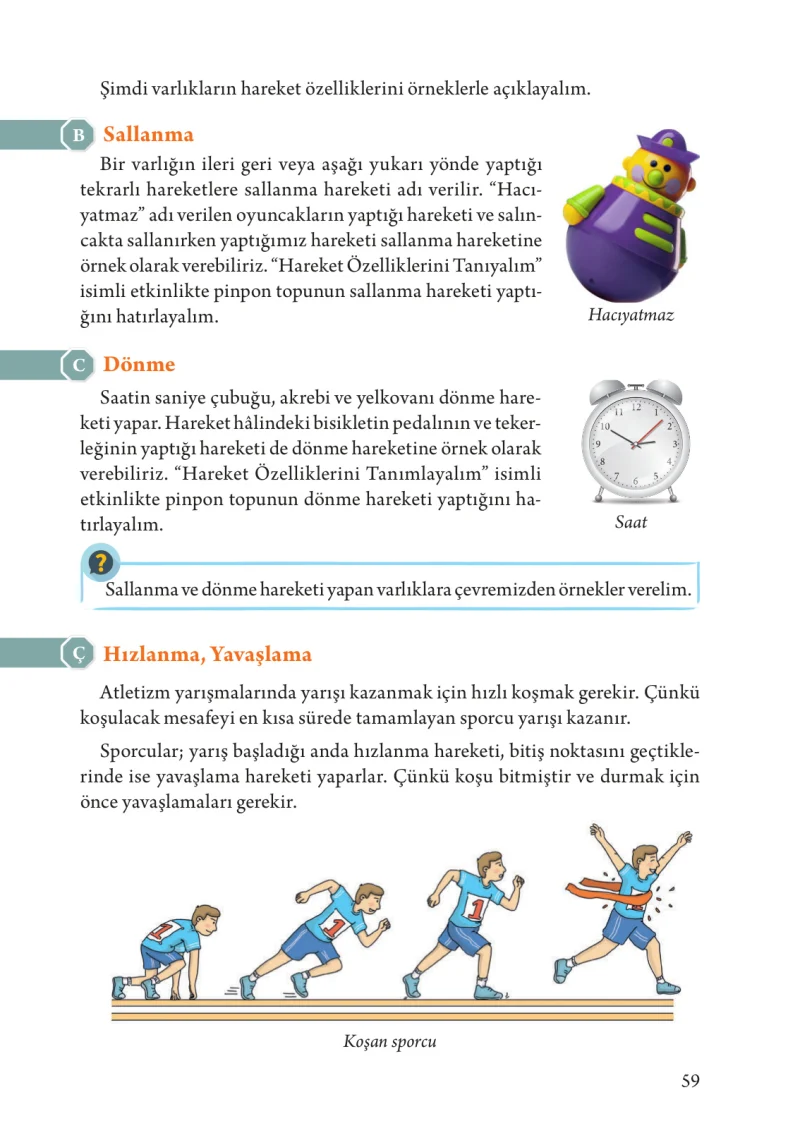 3. Sınıf Fen Bilimleri Ders Kitabı Cevapları Tuna Yayınları Sayfa 59