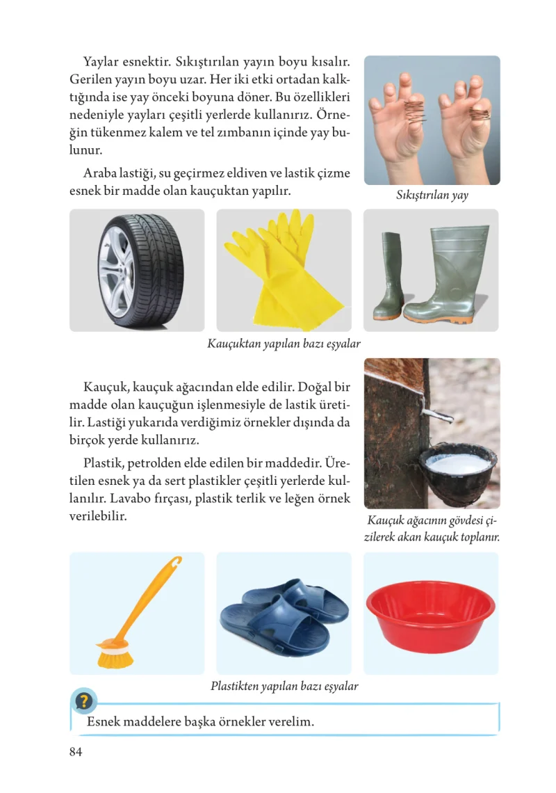 3. Sınıf Fen Bilimleri Ders Kitabı Cevapları Tuna Yayınları Sayfa 84