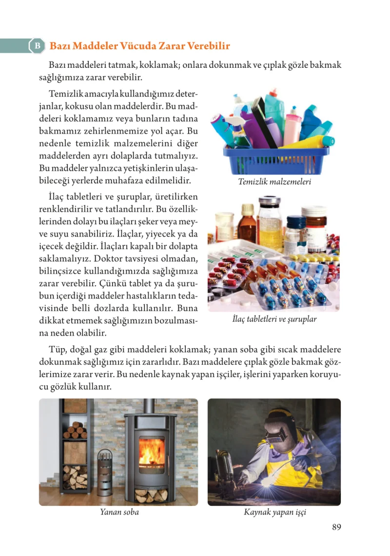 3. Sınıf Fen Bilimleri Ders Kitabı Cevapları Tuna Yayınları Sayfa 89