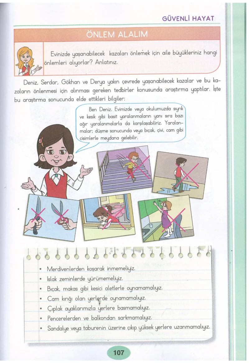 3. Sınıf Hayat Bilgisi Ders Kitabı Cevapları Dizin Yayıncılık Sayfa 107