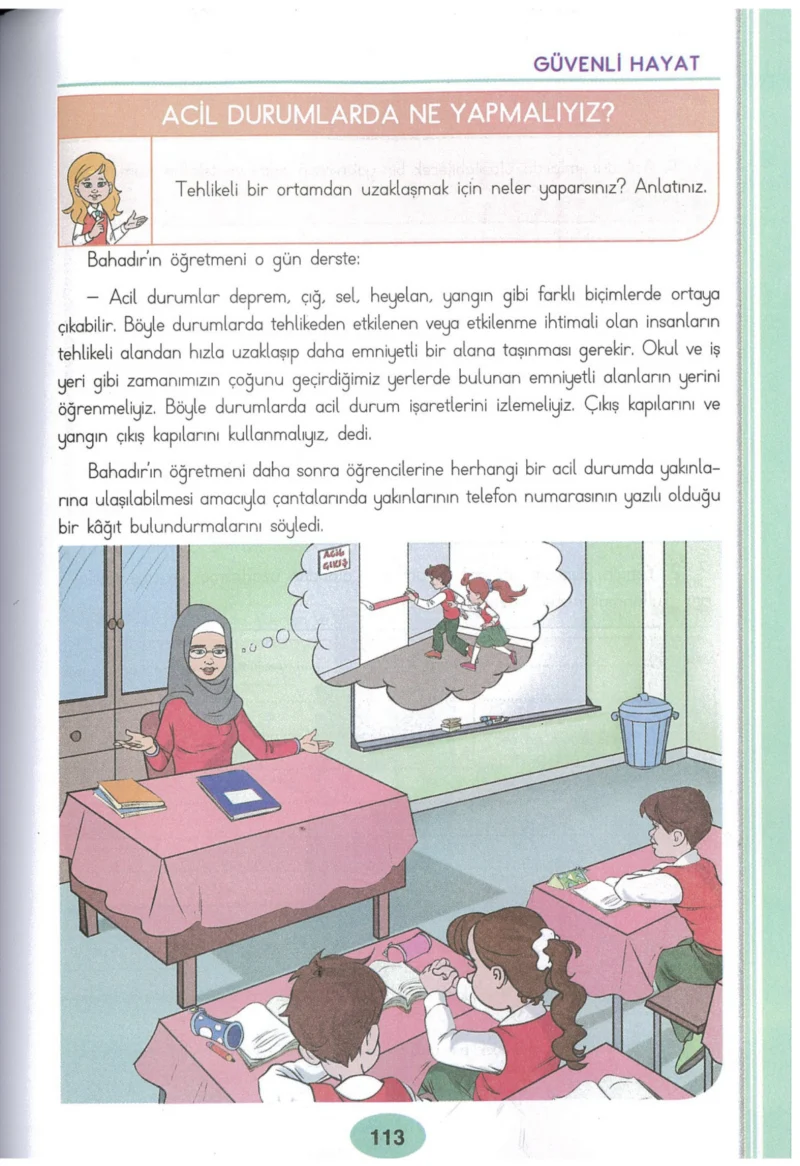 3. Sınıf Hayat Bilgisi Ders Kitabı Cevapları Dizin Yayıncılık Sayfa 113