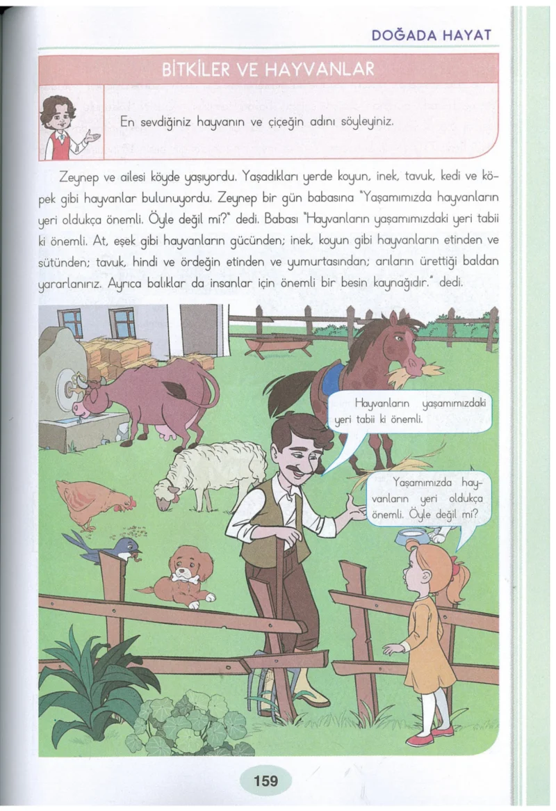 3. Sınıf Hayat Bilgisi Ders Kitabı Cevapları Dizin Yayıncılık Sayfa 159