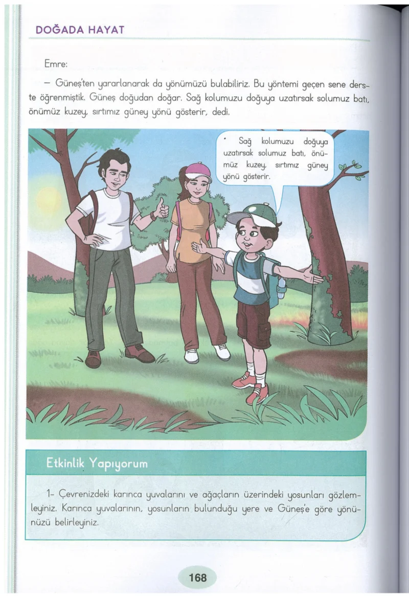 3. Sınıf Hayat Bilgisi Ders Kitabı Cevapları Dizin Yayıncılık Sayfa 168