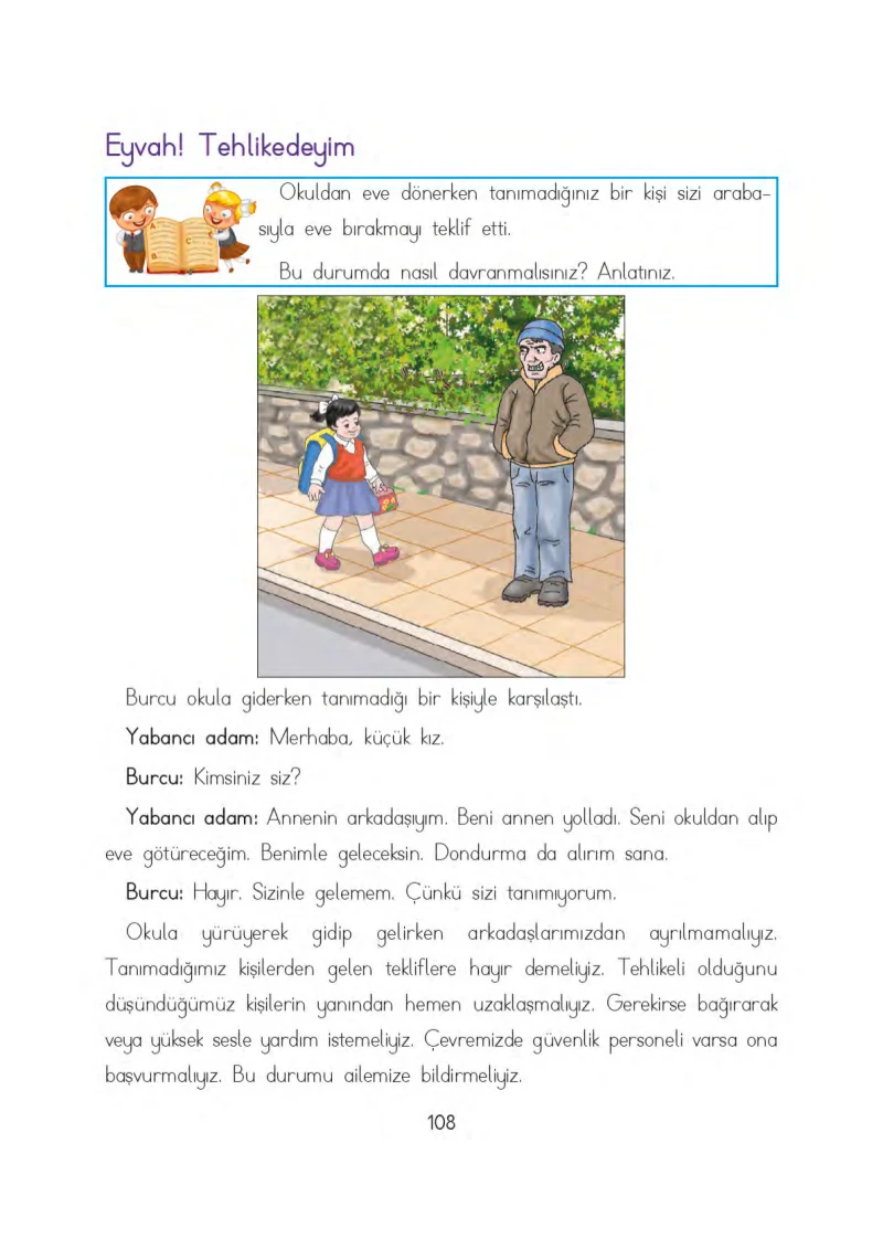 3. Sınıf Hayat Bilgisi Ders Kitabı Cevapları Evren Yayınları Sayfa 108