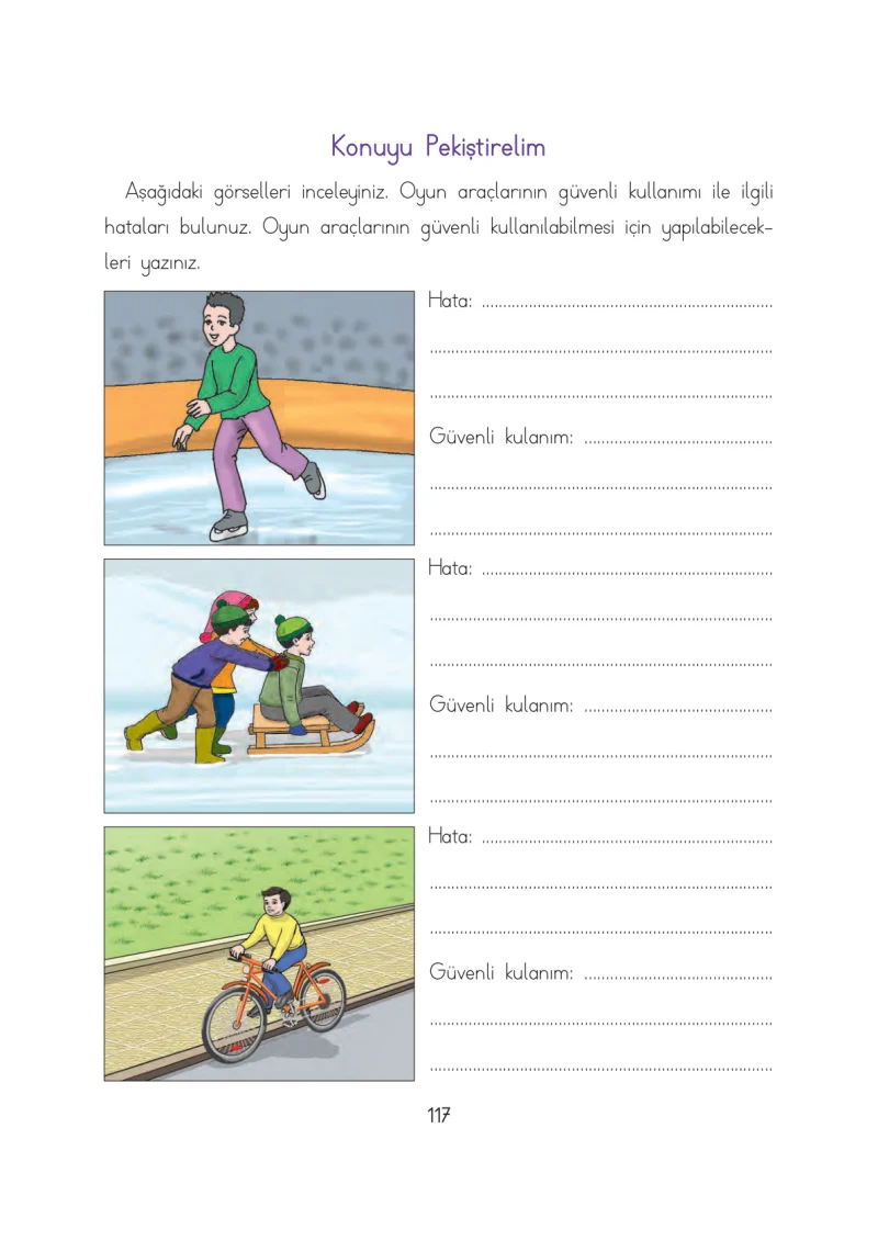 3. Sınıf Hayat Bilgisi Ders Kitabı Cevapları Evren Yayınları Sayfa 117