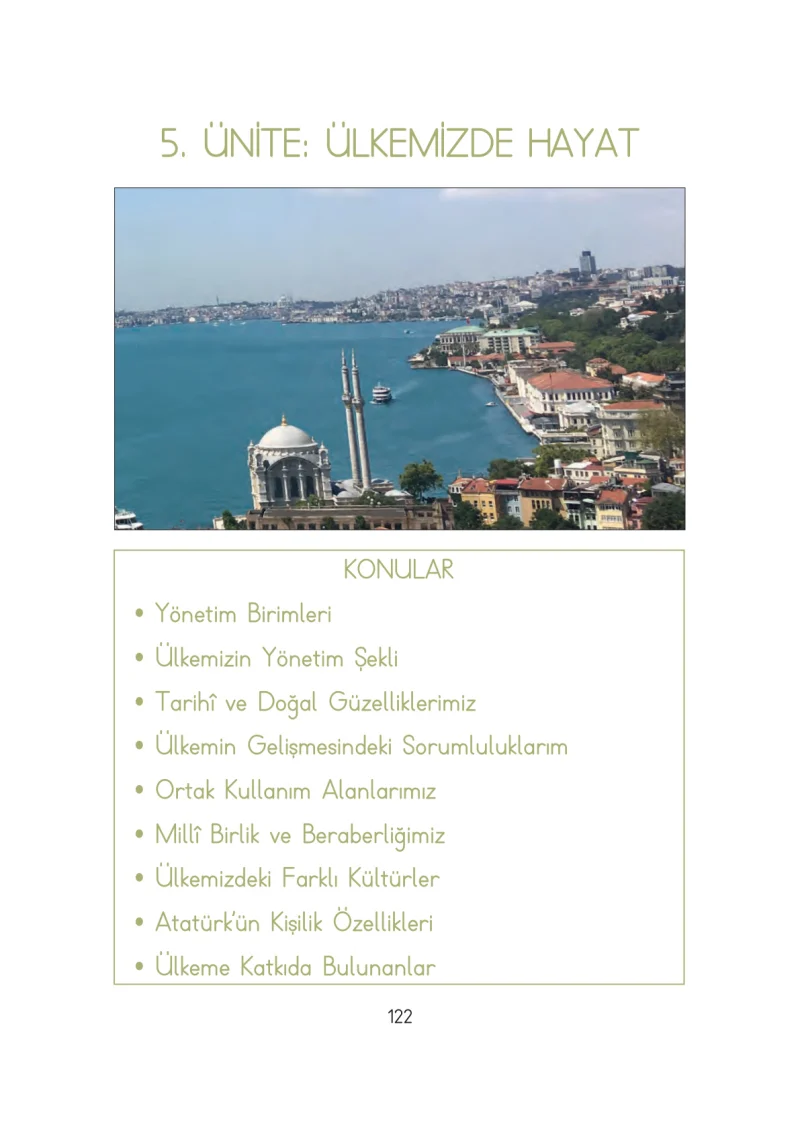 3. Sınıf Hayat Bilgisi Ders Kitabı Cevapları Evren Yayınları Sayfa 122