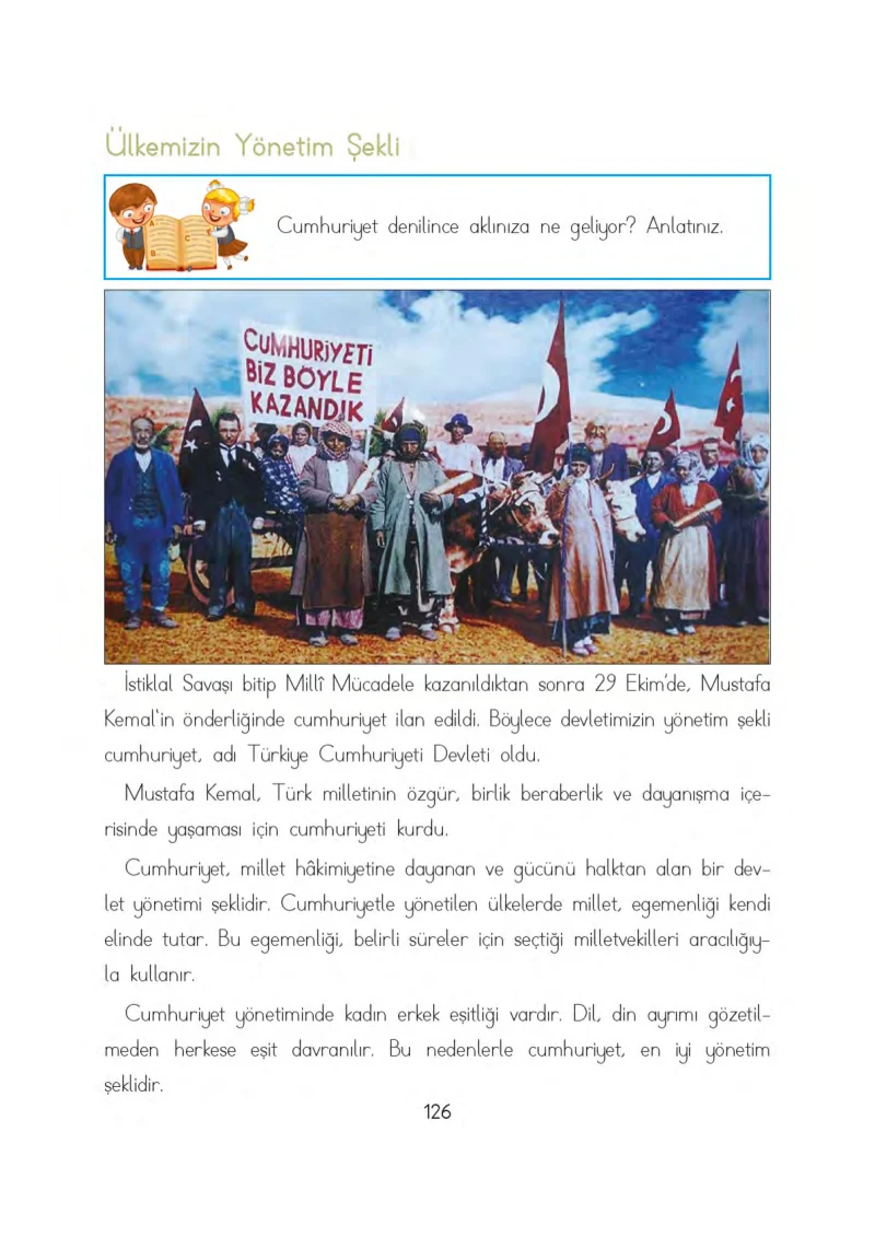 3. Sınıf Hayat Bilgisi Ders Kitabı Cevapları Evren Yayınları Sayfa 126