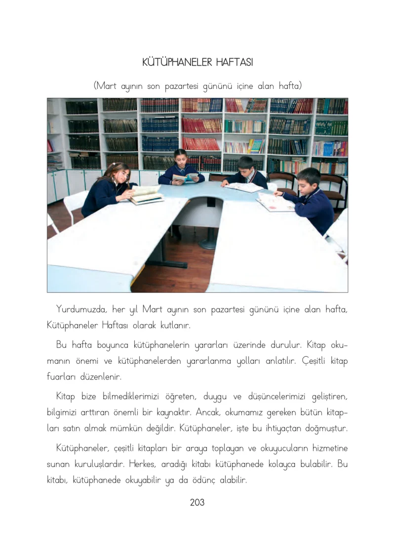 3. Sınıf Hayat Bilgisi Ders Kitabı Cevapları Evren Yayınları Sayfa 203