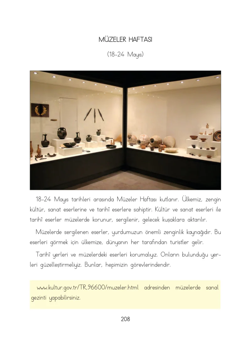 3. Sınıf Hayat Bilgisi Ders Kitabı Cevapları Evren Yayınları Sayfa 208